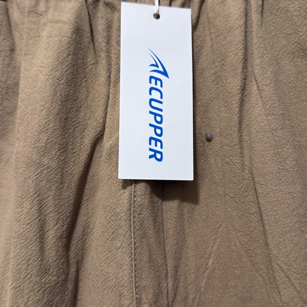 New Ecupper Women’s Tan Pants - Picture 3 of 9